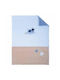 Nattou Decke Kinderbett Hellblau 100x135cm