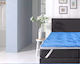 Dream House Protecție pentru Saltea Queen cu Elastic Albastru 160x200cm
