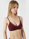 Minerva Fimelle Elegance Women's Bralette Bra Burgundy