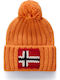Semiury Beanie Ανδρικός Σκούφος Πλεκτός σε Πορτοκαλί χρώμα