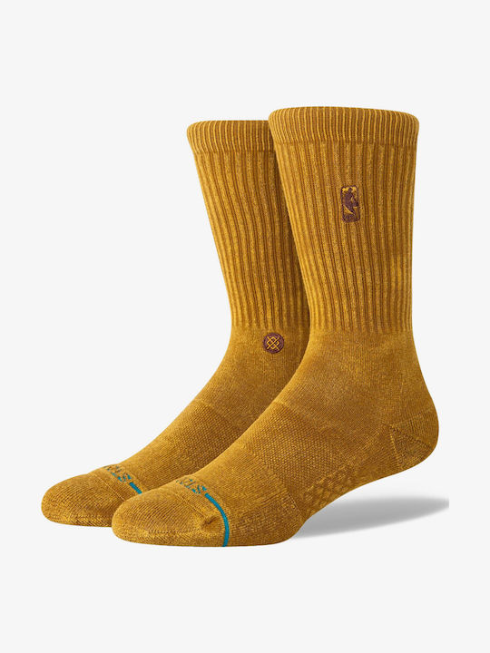 Stance Nba Logoman Wash Athletic Socks Gold 1 Pair