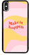 Калъф за Apple iPhone X Make It Happen Черен Гланц