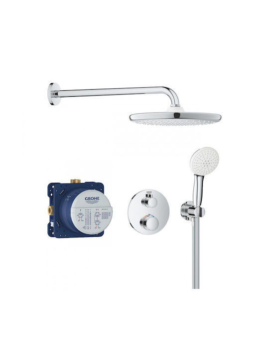 Grohe Grohtherm Tempesta 250 Duschsystem Eingebauter Thermostatmischer Innenkörper Duschkopf Handbrause Zubehör