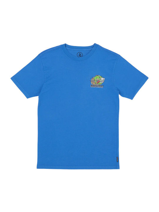 Kids' T-shirt Blue Skate Fast