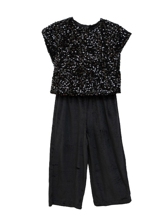 Set pentru copii cu pantaloni Iarnă 2buc Black