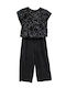 Set pentru copii cu pantaloni Iarnă 2buc Black