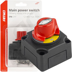 AMiO Car Battery Switch 12V Universal Black AMiO Car Battery Switch 12V Universal Black