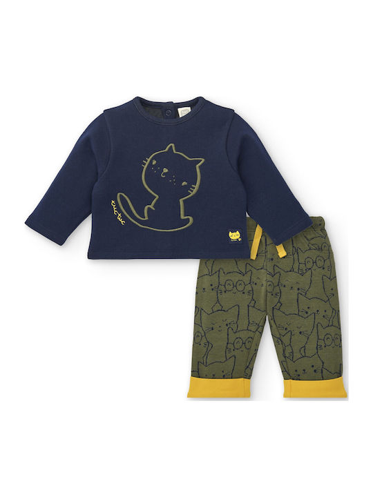 Set pentru copii cu pantaloni Iarnă 2buc Verde
