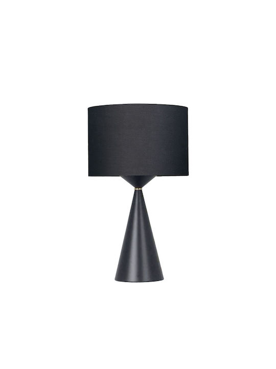 Marhome Metal Lampă de masă pentru Soclu E27 cu Abajur Negru și Bază