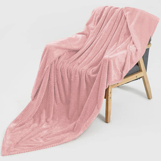 TnS Popcorn Decke Doppel 200x220cm Rosa