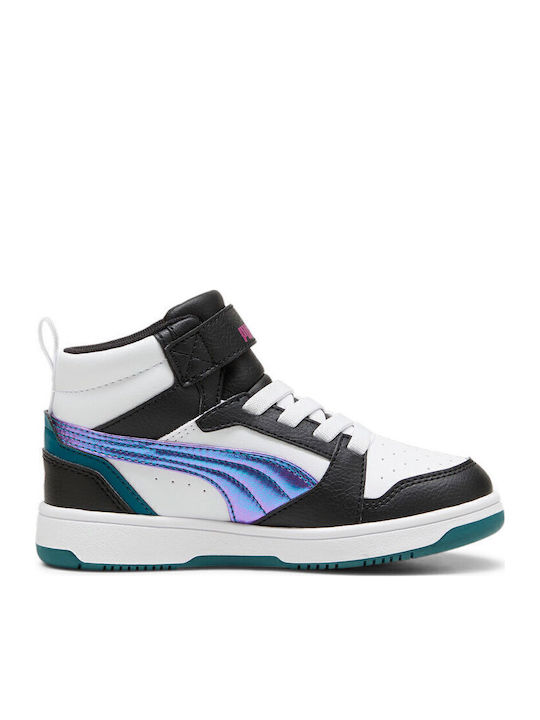 Puma AC+ PS Kinder Sneakers Hoch mit Klettverschluss Mehrfarbig