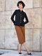 Women's Fabric Trousers Camel