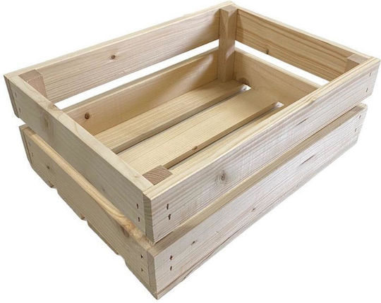 NSwoodenbox Decorative Crate Garden Wooden 35cmx25cmx13cm ns218110