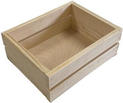NSwoodenbox Decorative Crate Garden Wooden 21cmx16cmx7.5cm ns218109