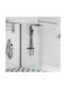 Karag Walkin 1 Fixed Side for Shower 60x200cm Clear Glass Nero
