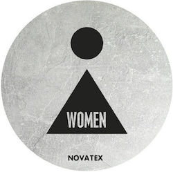 Novatex Πινακίδα WC Γυναικών με Μήκος 10cm 02-610 Novatex Πινακίδα WC Γυναικών με Μήκος 10cm 02-610