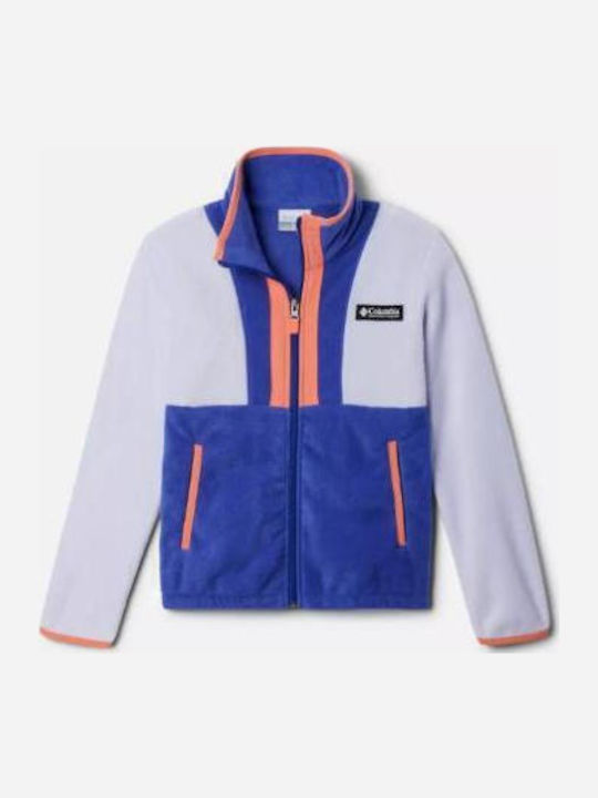 Columbia Kids Cardigan Fleece White/Blue Full