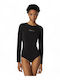 Frauen Bodysuit Schwarz