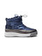 Kids Snow Boots with Laces Navy Blue