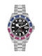Philipp Plein Men's Watch Battery with Silver Metal Bracelet