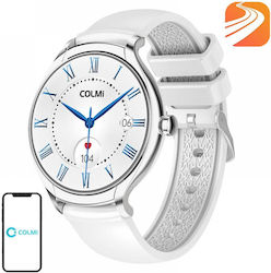 Colmi L10 39mm Smartwatch με Παλμογράφο (Ασημί)