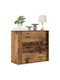 Wooden Chest of Drawers Coffee 80x33x70cm