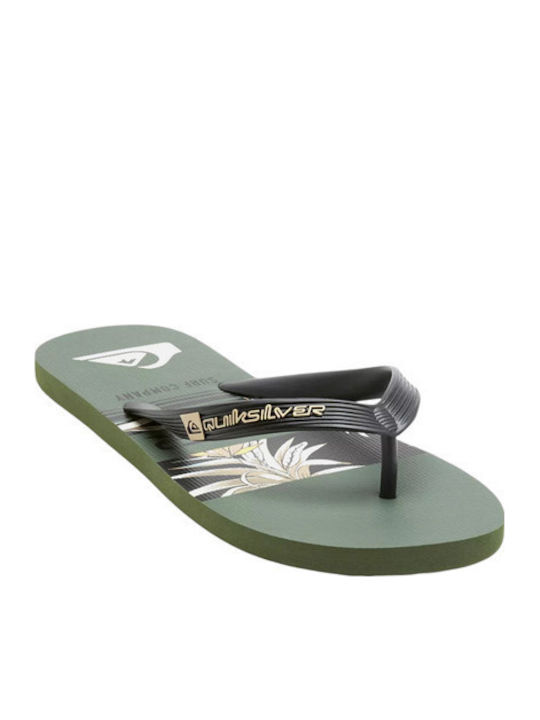 Quiksilver Java Art Men's Flip Flops Green