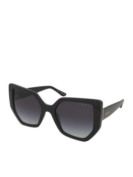 Guess Ochelari De Soare Pentru Femei Cu Ramă Neagră Din Plastic Și Lentile Gri Degrade