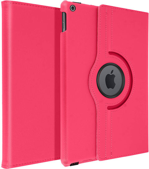 Husă tip folio cu suport 360° absorbantă de șocuri pentru Apple iPad 10.2 2019 2020 – Fuchsia