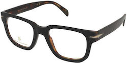 David Beckham Herren Acetat Brillengestell Schw...