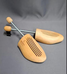 Shoeboys Wooden Shoe Tree Universal Clip Size 44/45 Ξυλινα Καλαποδια Υποδηματων Ελικοειδες Ελατηριο Μεγεθος Νο 44/45