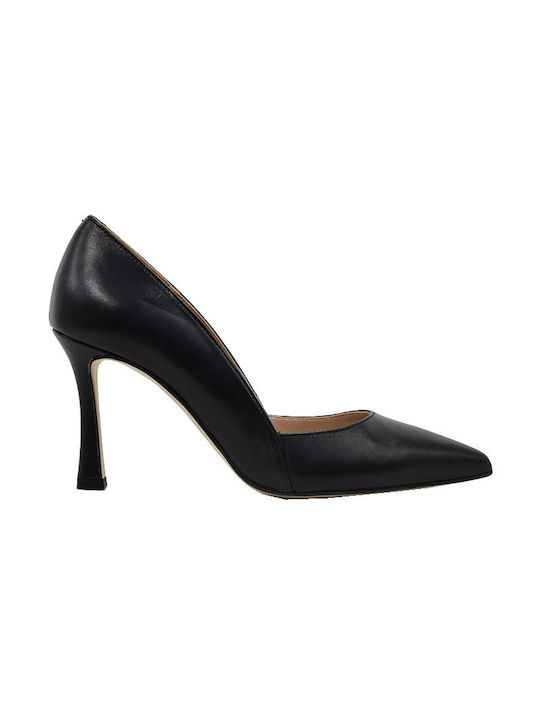 Fardoulis Leather Black Heels