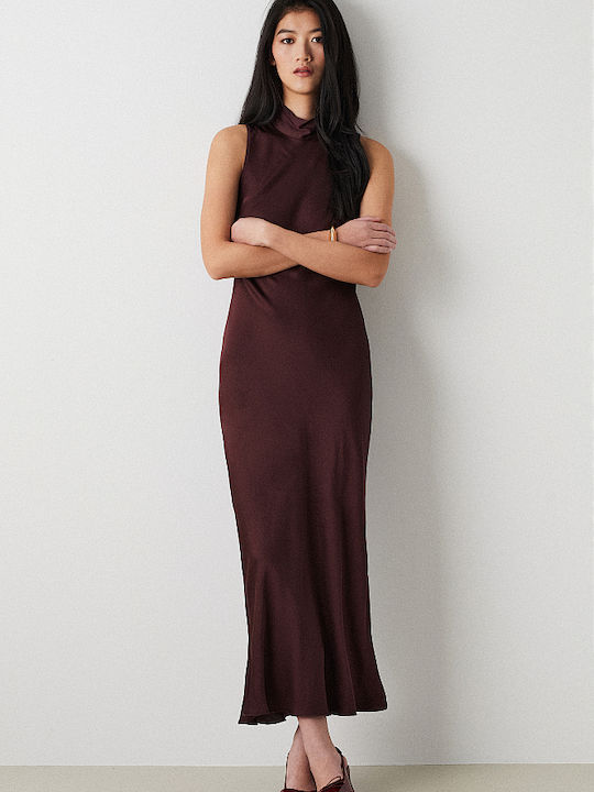 Maxi Evening Dress Bordeaux