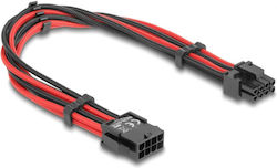Delock Kabel 8 Pin 6+2 Pin PCIe 80975 Gewebemantel 30cm 118584 Delock Kabel 8 Pin 6+2 Pin PCIe 80975 Gewebemantel 30cm 118584