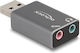 DeLock External USB 2.0 Sound Card Gray (66633)