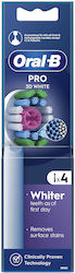 Oral-b Pro 3d White Electric Toothbrush Heads Ανταλλακτικές Κεφαλές Ηλεκτρικής Οδοντόβουρτσας 4 Τεμάχια