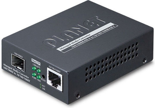 Media Converter Planet 10 100 1000base-t To 100/1000base-x Sfp Managed Gt-915a
