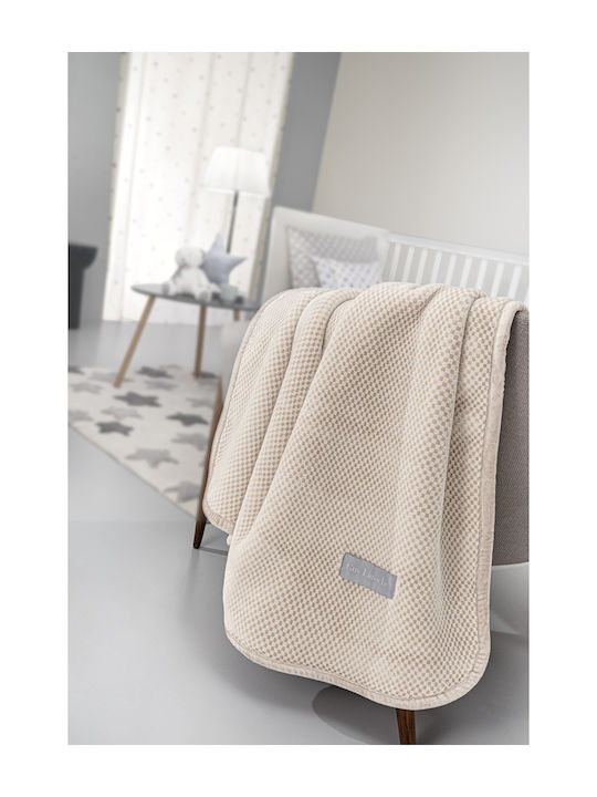 Guy Laroche Blanket Cot Perla Velvet Beige Perla 110x140cm