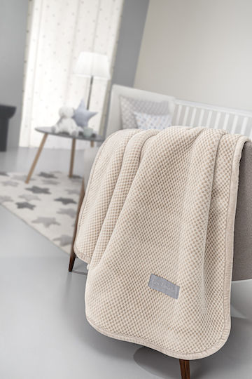 Guy Laroche Одеяло Детско легло Perla Велур Бежов Perla 110x140см.