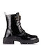 Leather Women's Ankle Boots Black