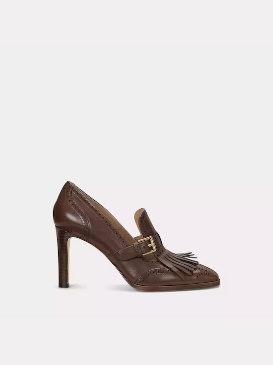 Ralph Lauren Leather Brown Heels