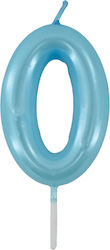 Geburtstagskerze Nummer 0 Blau 9cm 36869 Tpster
