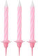 Set of Pink Birthday Candles 8cm 24pcs 36896 Tp...