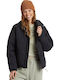 High Route Puffer Women's Long Puffer Jacket Waterproof for Winter Black