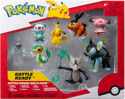 Jazwares Figurină Pokémon Rotom, Ohawott, Tepig, Luxio, Snivy, Pikachu, Snubbull și Alolan Marowak pentru 4+ Ani (Diverse Modele) 5 cm