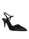Pumps mit Riemchen & hoher Absatz Schwarz