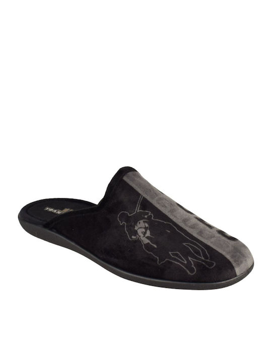 Yfantidis Men's Slipper Black