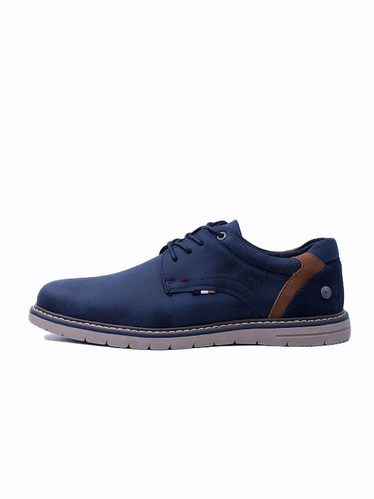 Xti Men's Synthetic Leather Casual Shoes Blue