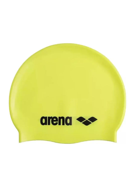 Arena Silicone Adults Swimming Cap Yellow