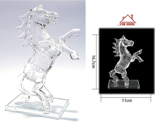 ForHome Decorative Horse made of Crystal 11x16.7x16.7cm 1pcs